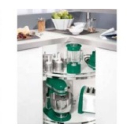 Kệ góc tủ bếp 3/4 Hafele 270º