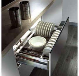 Rổ úp xoong nồi inox hộp đáy đặc giảm chấn