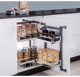 Tủ kho 2 tầng inox hộp