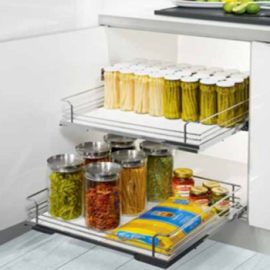 Phụ kiện rổ kéo lọt lòng cánh mở