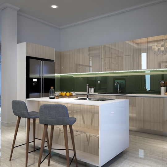 Thiết kế thi công tủ bếp gỗ An Cường